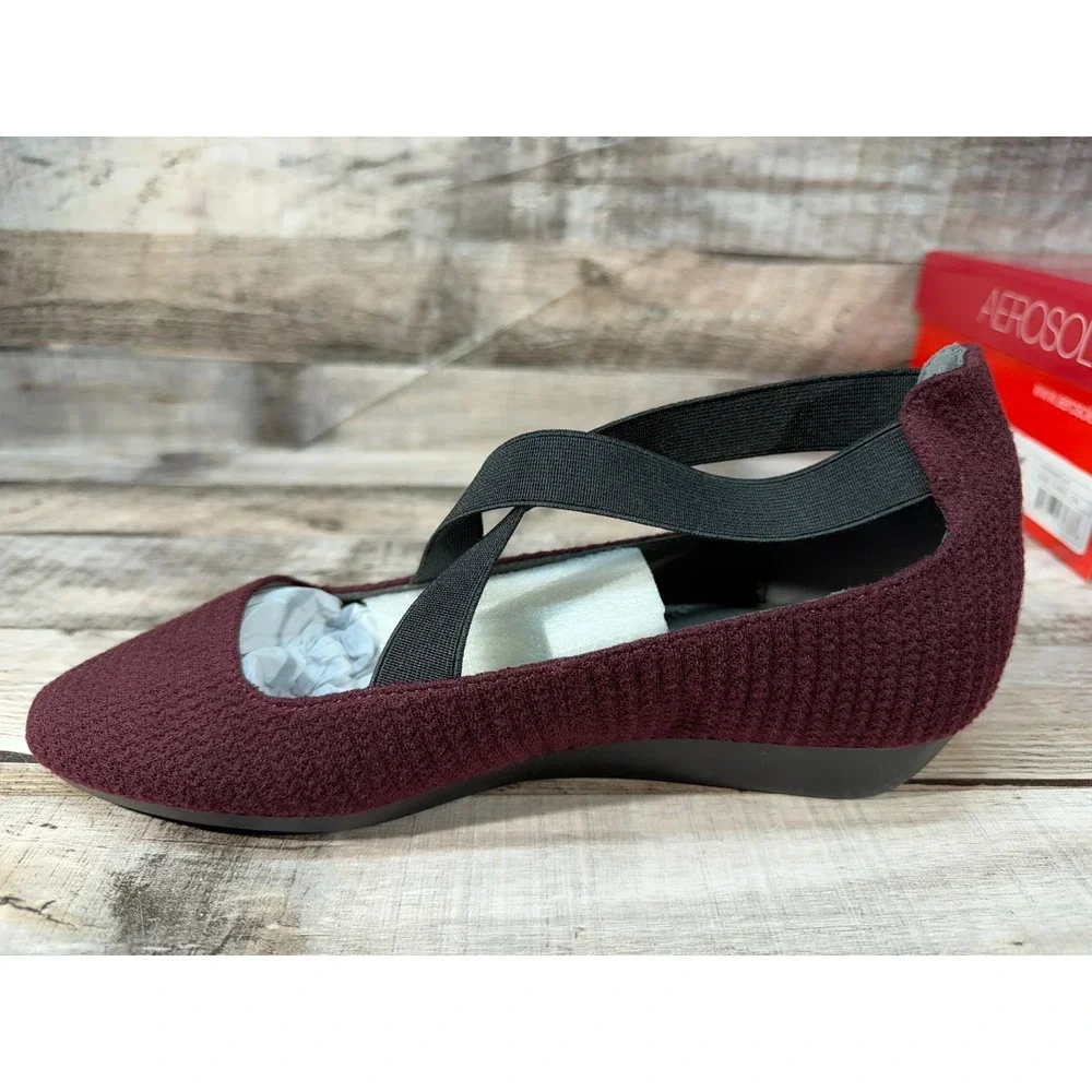 Aerosoles Hierarchy Wine‎ Fabric 534 Women Shoes Red Size 5.5